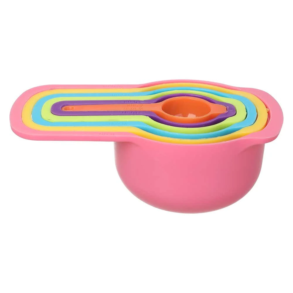 Falmer Plastic Measuring Set, 6 Pieces - Multicolor