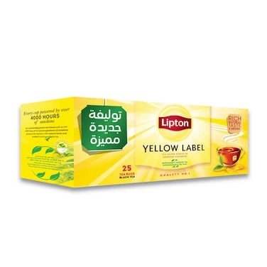 Lipton Yellow Label Black Tea - 25 Tea Bags
